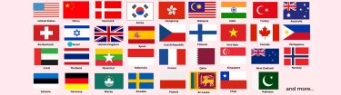Visitors from 42 countries